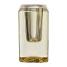 Kandelaar glas - geel - 4.2x4.2x8 cm