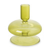 Min glazen kandelaar - groen - ø10x11 cm