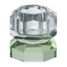 Kandelaar kristal 2-laags - blauw/groen - 4x4x4 cm 