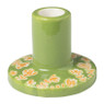Kandelaar laag - groen - ø8.6x6.7 cm