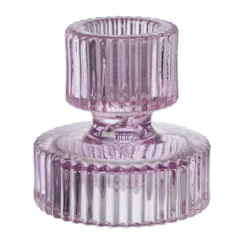 Kandelaar voetje - roze - ø5.7x5.7 cm