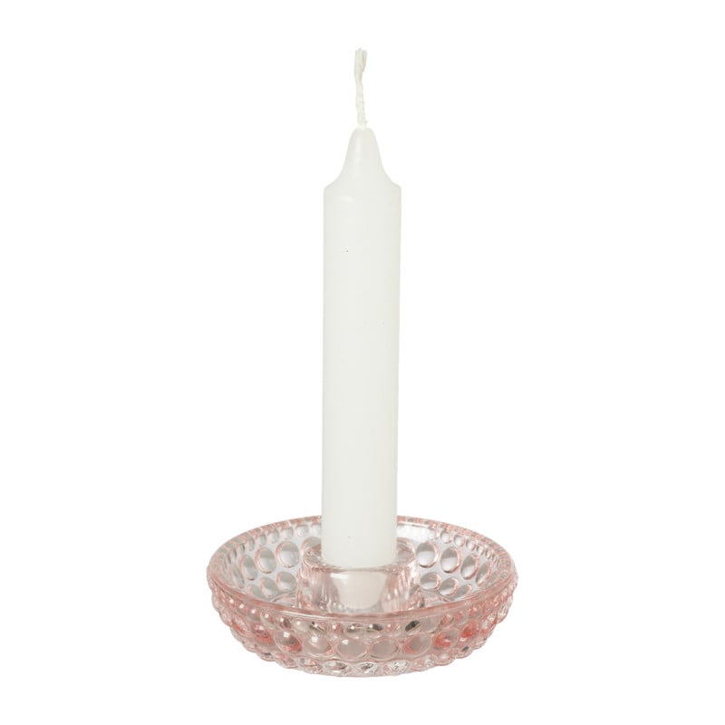 Dinerkaars schaaltje - roze - 9.2x9.2x2.5 cm