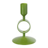 Kandelaar ringen klein - groen - ø9x14.5 cm