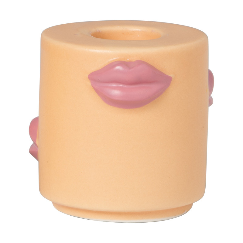 Kandelaar lippen - diverse kleuren - ø5.7x5.7 cm