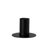 Kandelaar laag - zwart - ø6x4 cm
