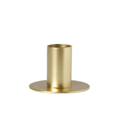 Kandelaar laag - goud - ø6x4 cm