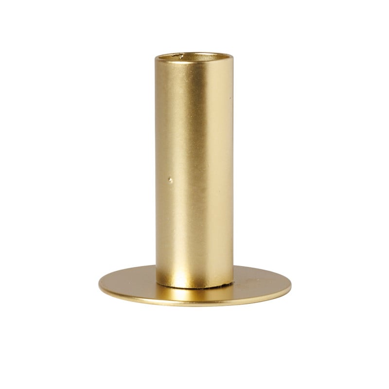 Kandelaar middel - goud - ø6x7 cm