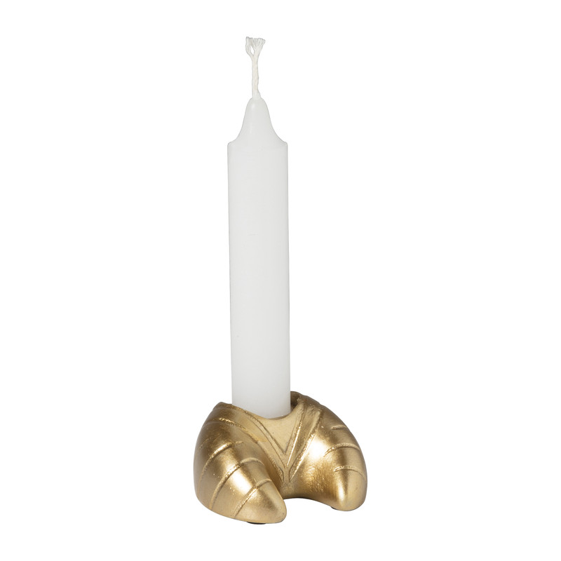 Kandelaar croissant Monique - goud - 4x6.5x6.5 cm