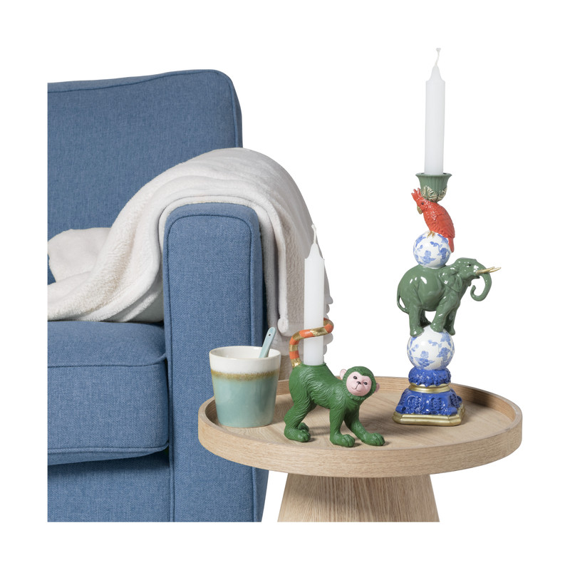 Kandelaar olifant - multikleur - 30x13x8.5 cm