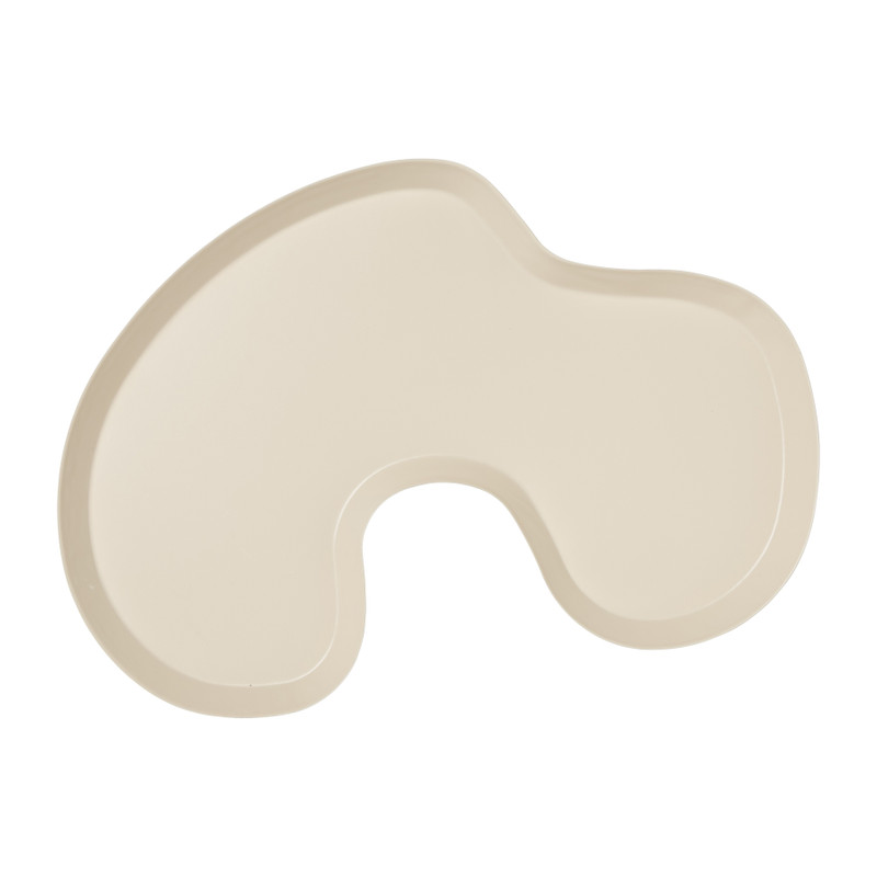 Decoratieplateau organisch - geel - 1.5x28x20 cm