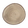 Decoratieplateau hout - bruin - ø26x2 cm
