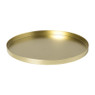Plateau rond - goud - ø25x1.5 cm 