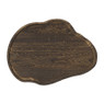 Plateau organisch hout - bruin - 8x25x25 cm