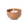 Waxinelichthouder laag - bruin - ø8x4.5 cm