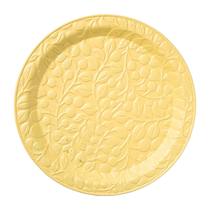 Plateau vrucht - geel - ø29x1.5 cm