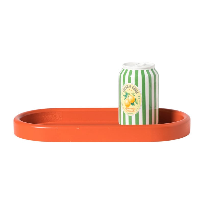 Plateau - oranje - 30x15x3 cm