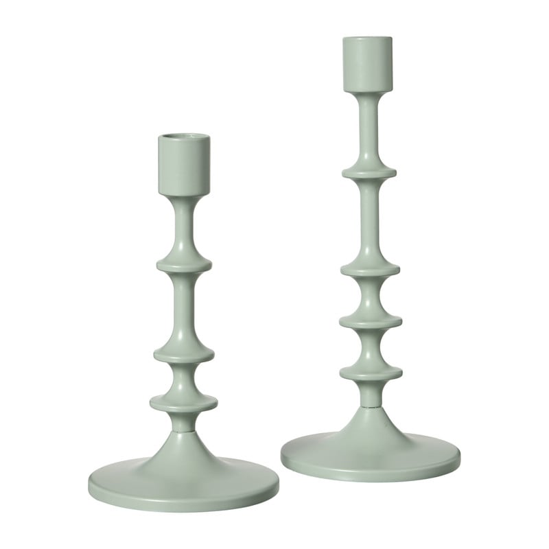 Kandelaar klein - mintgroen - ø10x18.5 cm 