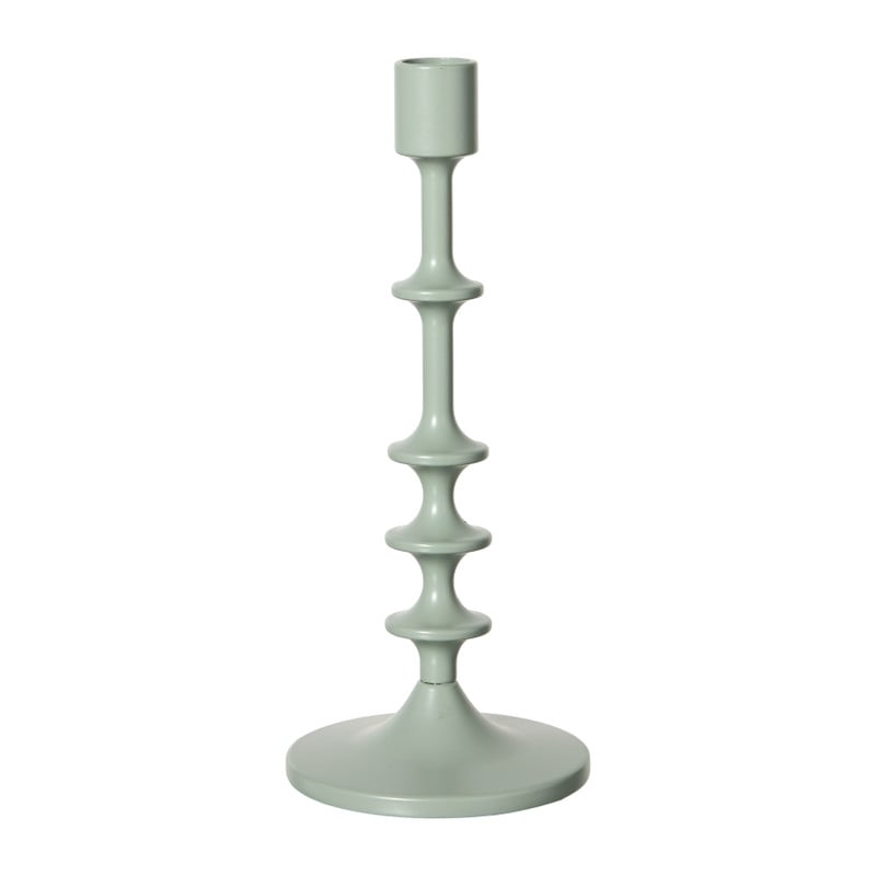 Kandelaar middel - mintgroen - ø10x23.5 cm 