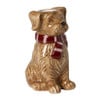 Kandelaar hond - bruin - 12.5x8.2x6.5 cm