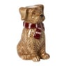 Kandelaar hond - bruin - 12.5x8.2x6.5 cm