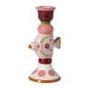 Kandelaar vredesduif hoog - roze - 16x9x5.2 cm