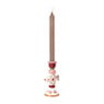 Kandelaar vredesduif hoog - roze - 16x9x5.2 cm