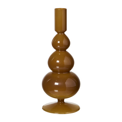 Kandelaar bollen - geel - ø8x18.5 cm