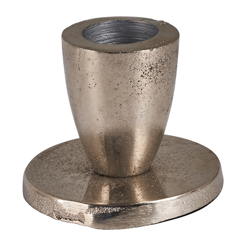 Dinerkaarshouder laag - zilver - 6x6x5 cm