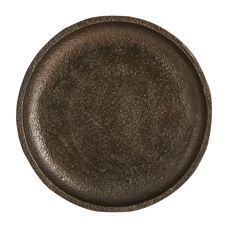 Decoratieplateau - antiek goud - ⌀10 cm 