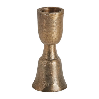 Kandelaar - antiek goud - ⌀4x9 cm 