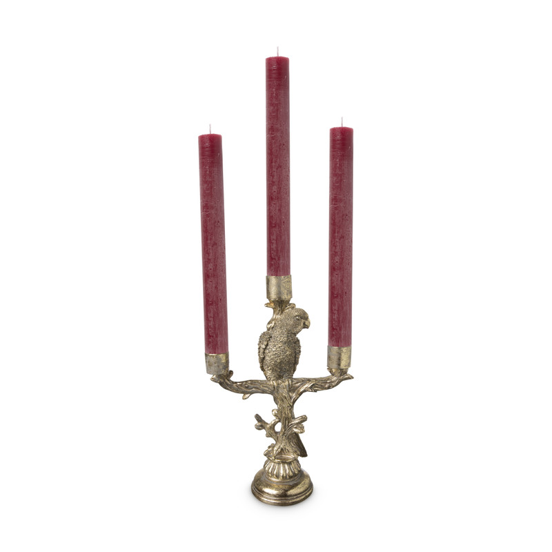 Kandelaar vogel - goud- 19x9.5x31 cm