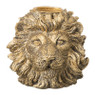 Dinerkaarshouder leeuw - goud - 6.5x7.5x7 cm
