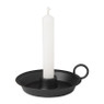 Kandelaar - zwart - 14x5 cm