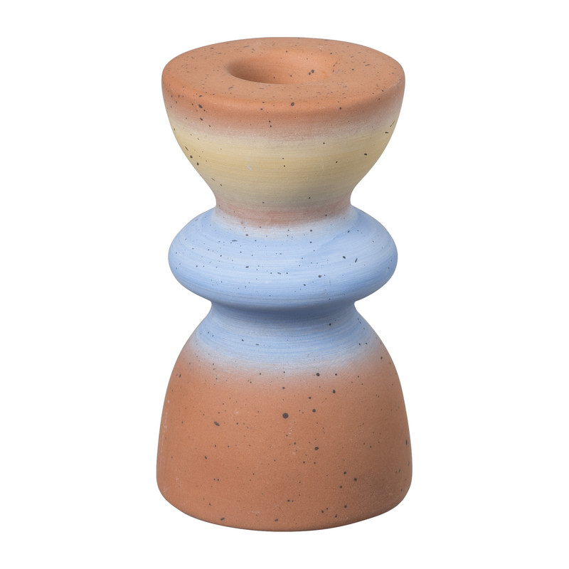 Kandelaar terracotta - diverse varianten - 5.3x9 cm