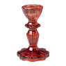 Kandelaar vintage glas - rood - ø7x10 cm 
