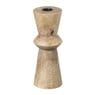 Kandelaar hout geometrisch - ø7x20 cm 