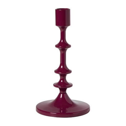 Kandelaar klein - bordeaux rood - ø10x18 cm