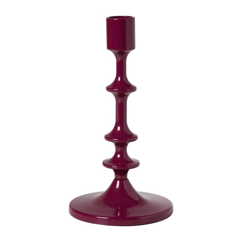 Kandelaar klein - bordeaux rood - ø10x18 cm