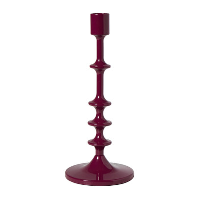Kandelaar groot - bordeaux rood - ø10x18 cm