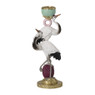 Kandelaar kraanvogel - multikleur - 25x9.5x8 cm