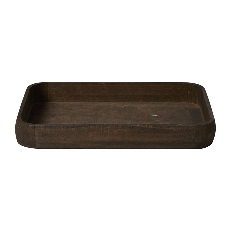 Tray hout S - donkerbruin - 3.5x25.5x15 cm