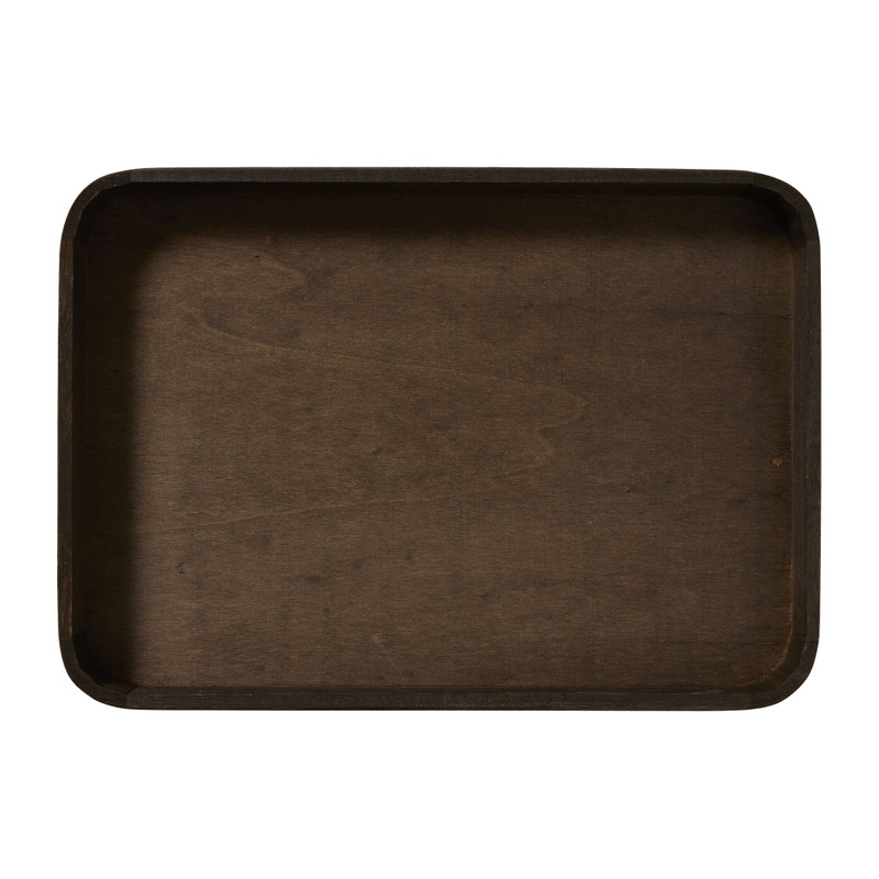Tray hout L - donkerbruin - 3.5x34.5x24.5 cm