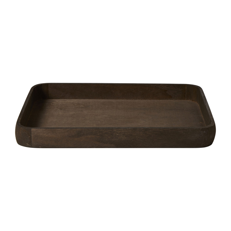 Tray hout L - donkerbruin - 3.5x34.5x24.5 cm