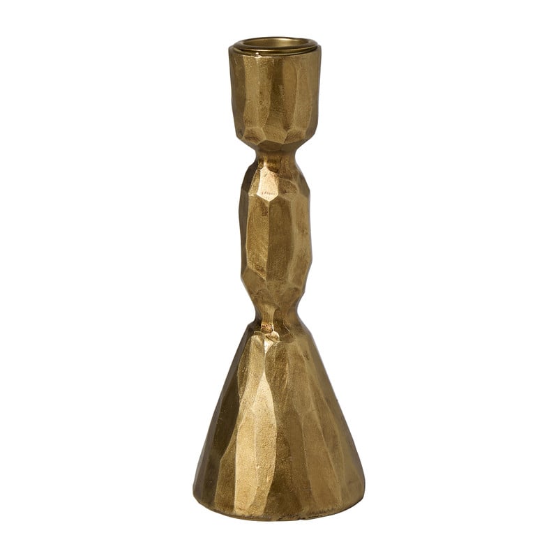 Kandelaar klein - goudkleurig - ø6x16 cm