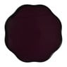Decoratieplateau glas - bordeaux rood - ø30x2 cm 