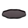 Decoratieplateau glas - bordeaux rood - ø30x2 cm 