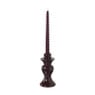 Kandelaar hart - bordeaux rood - ø7x15 cm