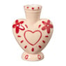 Kandelaar hartje - roze - 13x9.2x5.7 cm