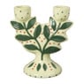 Kandelaar mistletoe - groen - 15.3x14.4x9 cm