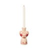 Kandelaar hartje hoog - roze - 15x8.9x6.3 cm